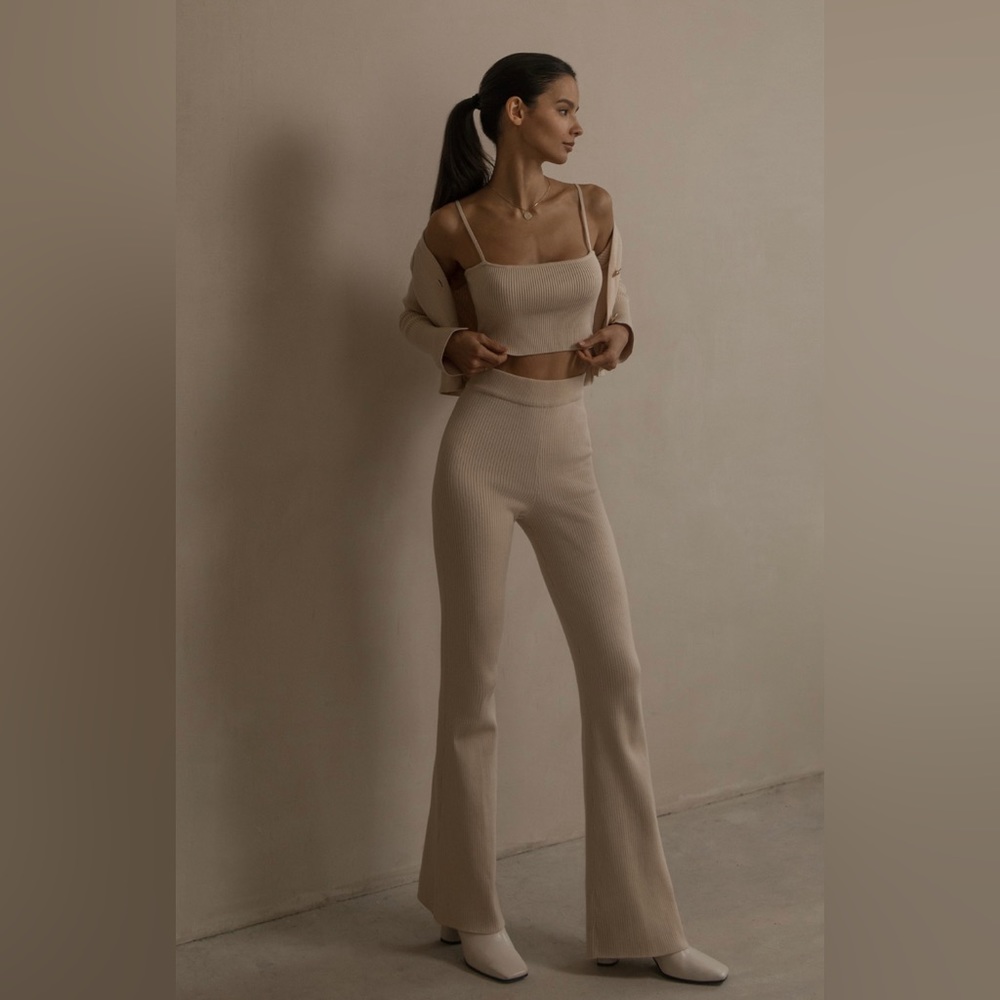 STYLEWE Long Knitted Pants, Women’s Size XL, Beige *NWOT - Picture 2 of 11